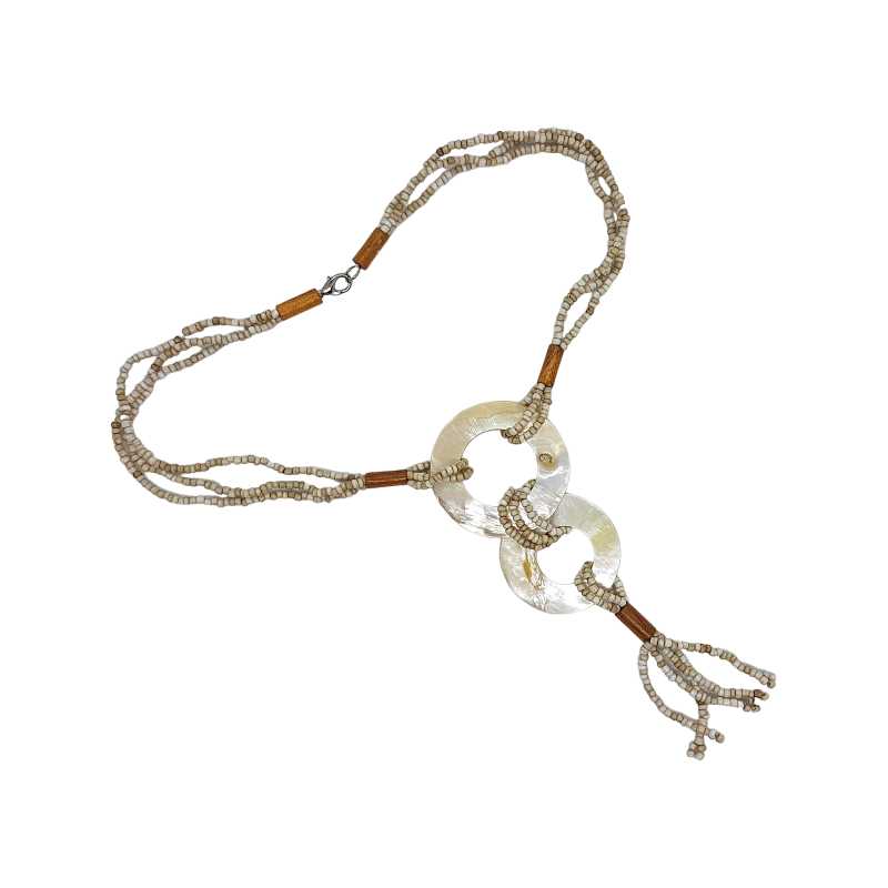 Verstellbare Modeschmuck Kette mit Kaurimuschel Anhänger